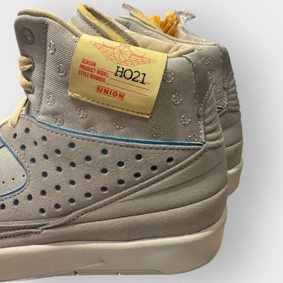 NEW Air Jordan 2 Retro SP x Union LA Grey Fog Men’s 9 NWT w/ box